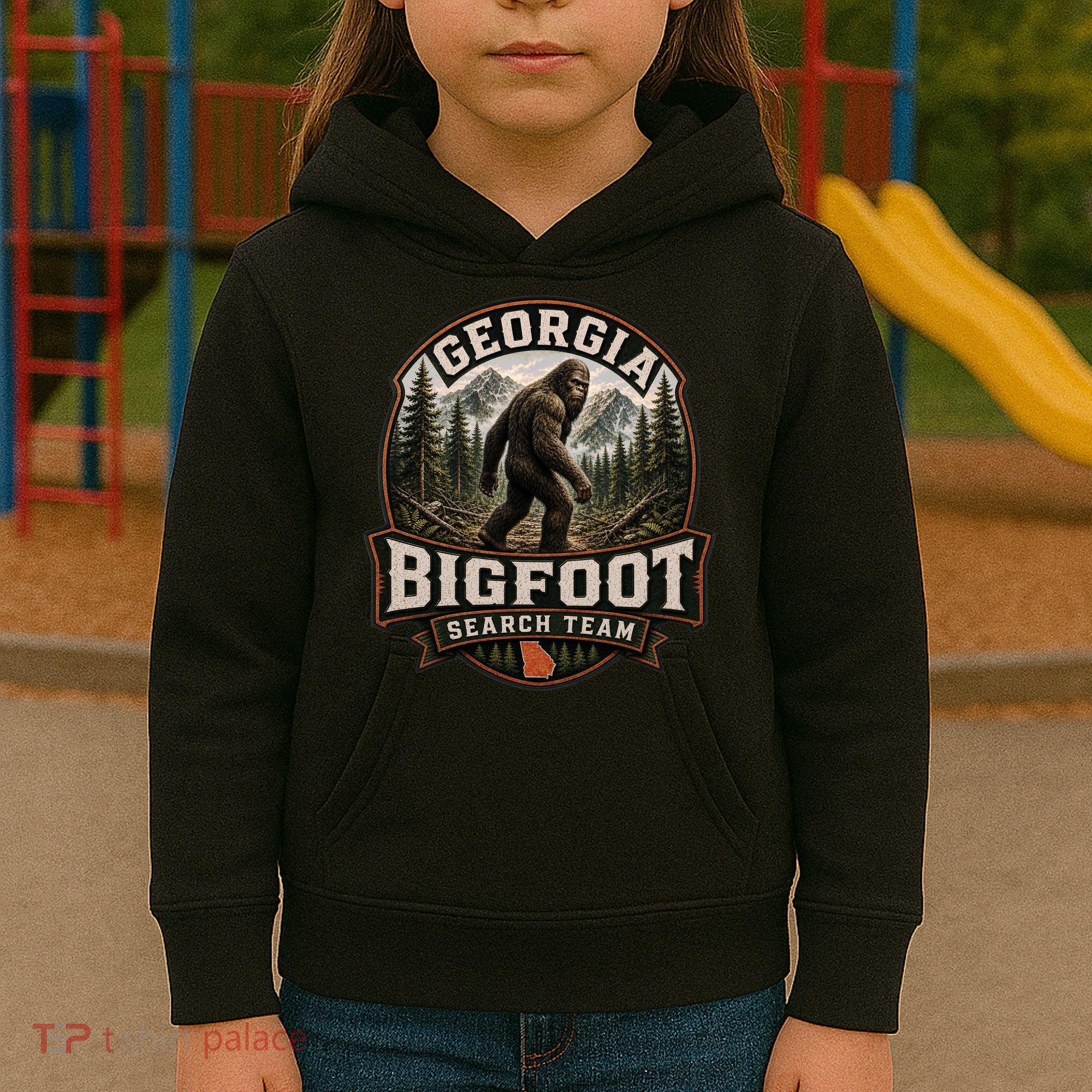 Georgia Bigfoot Search Team Adventure Kids Hoodie