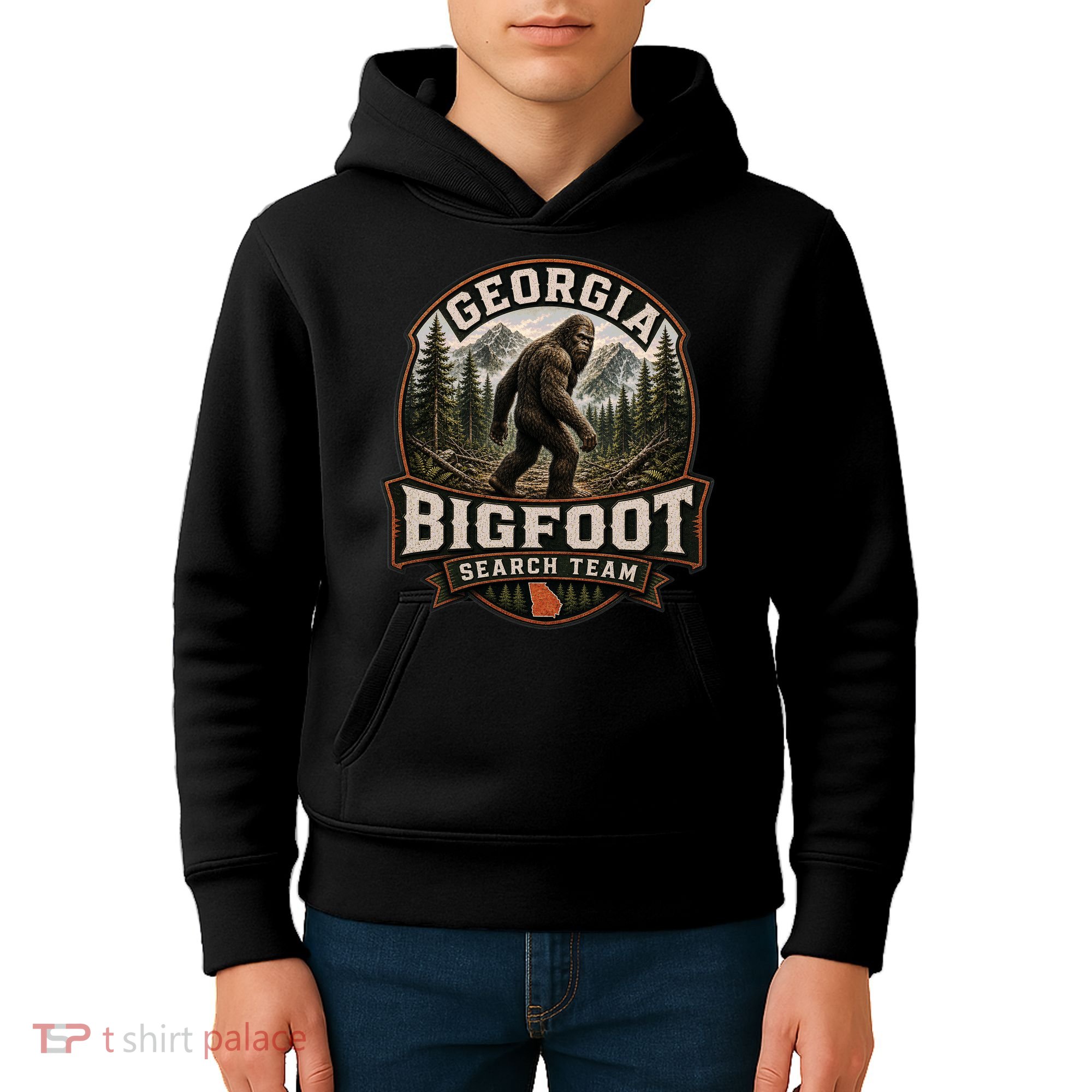 Georgia Bigfoot Search Team Adventure Kids Hoodie