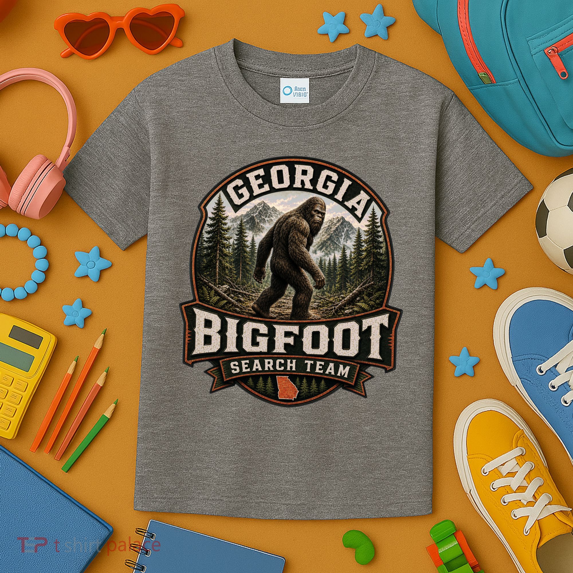 Georgia Bigfoot Search Team Adventure Kids T-Shirt