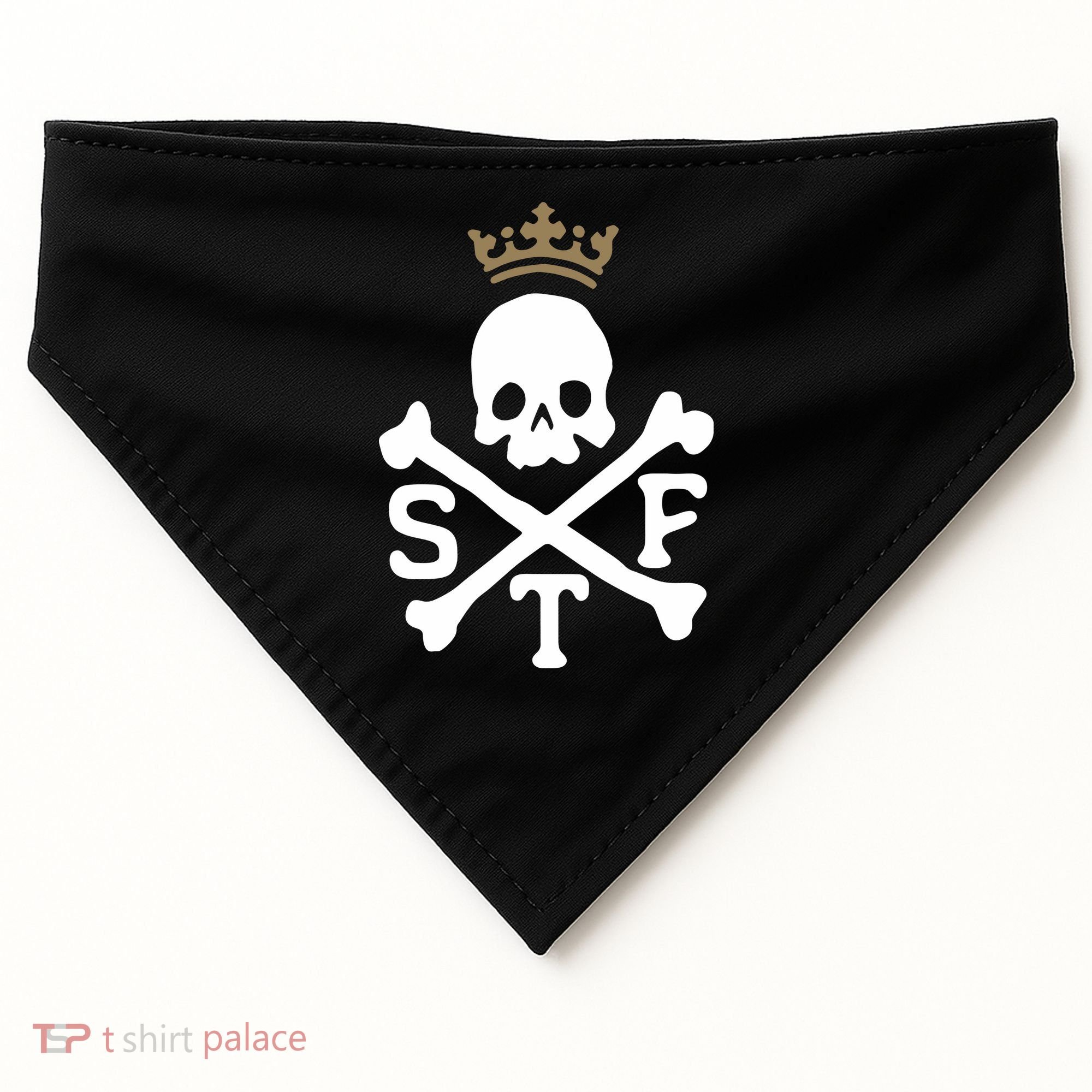 Glenn Beck Stf Skull & Bones USA-Made Doggie Bandana