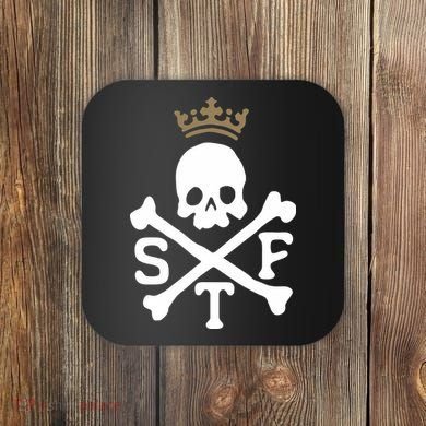 Glenn Beck Stf Skull & Bones Coaster