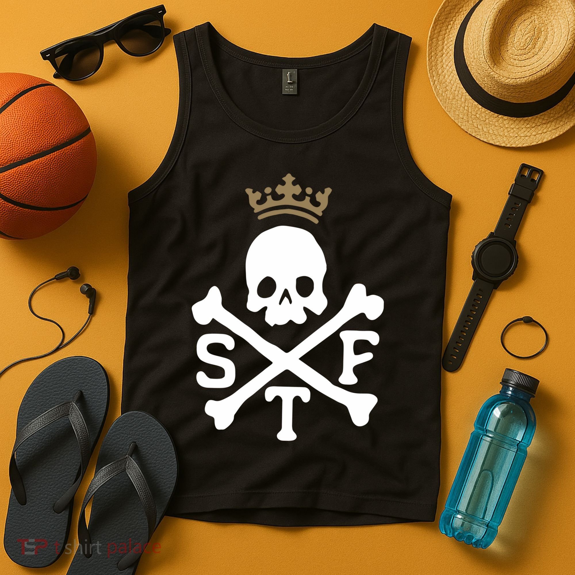 Glenn Beck Stf Skull & Bones Tank Top