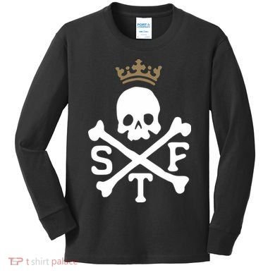 Glenn Beck Stf Skull & Bones Kids Long Sleeve Shirt