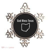 God Bless Texas Ohio Ornament thumb 0