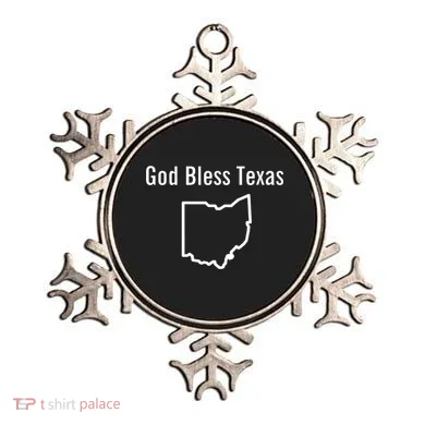 God Bless Texas Ohio Ornament