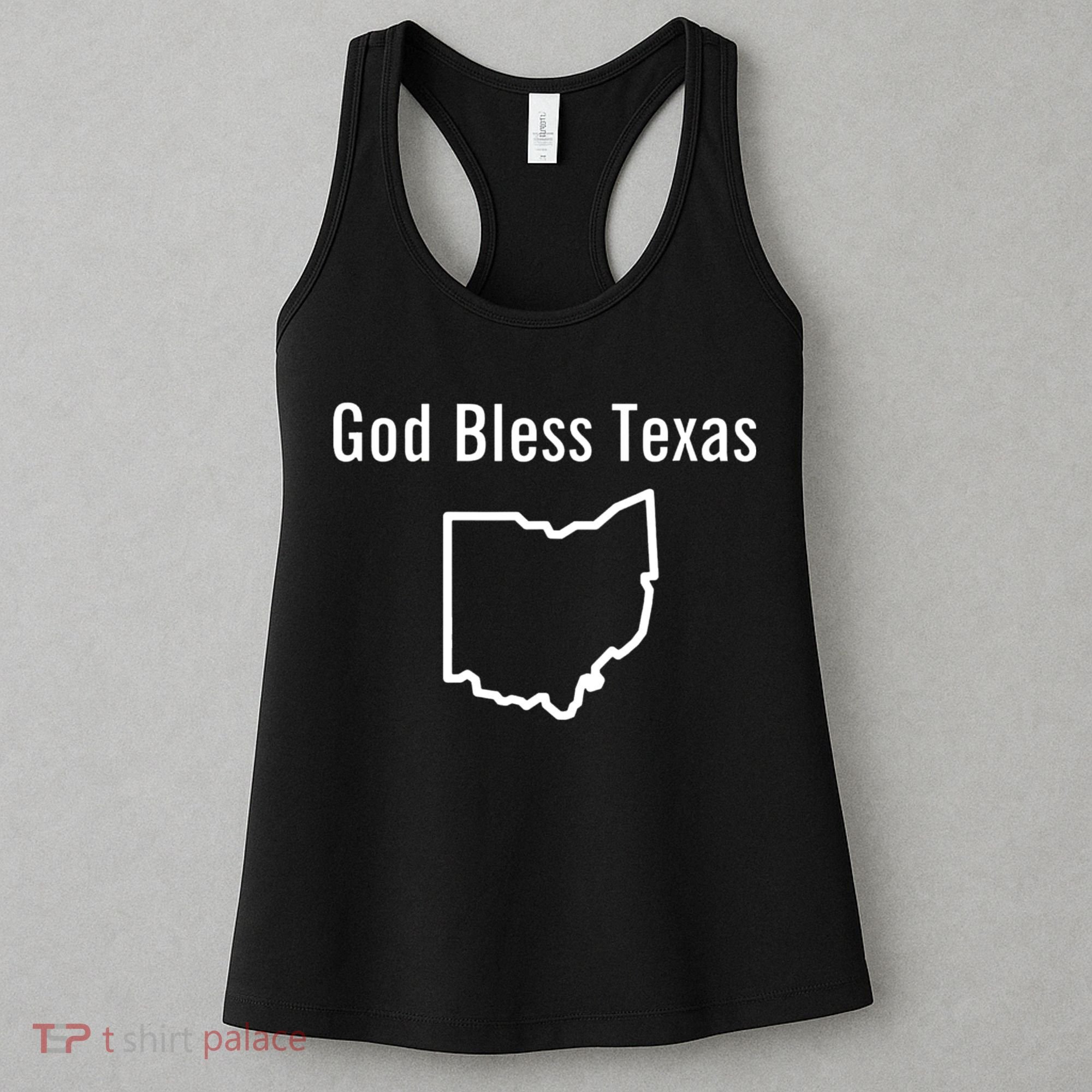 God Bless Texas Ohio Women's Tank Top