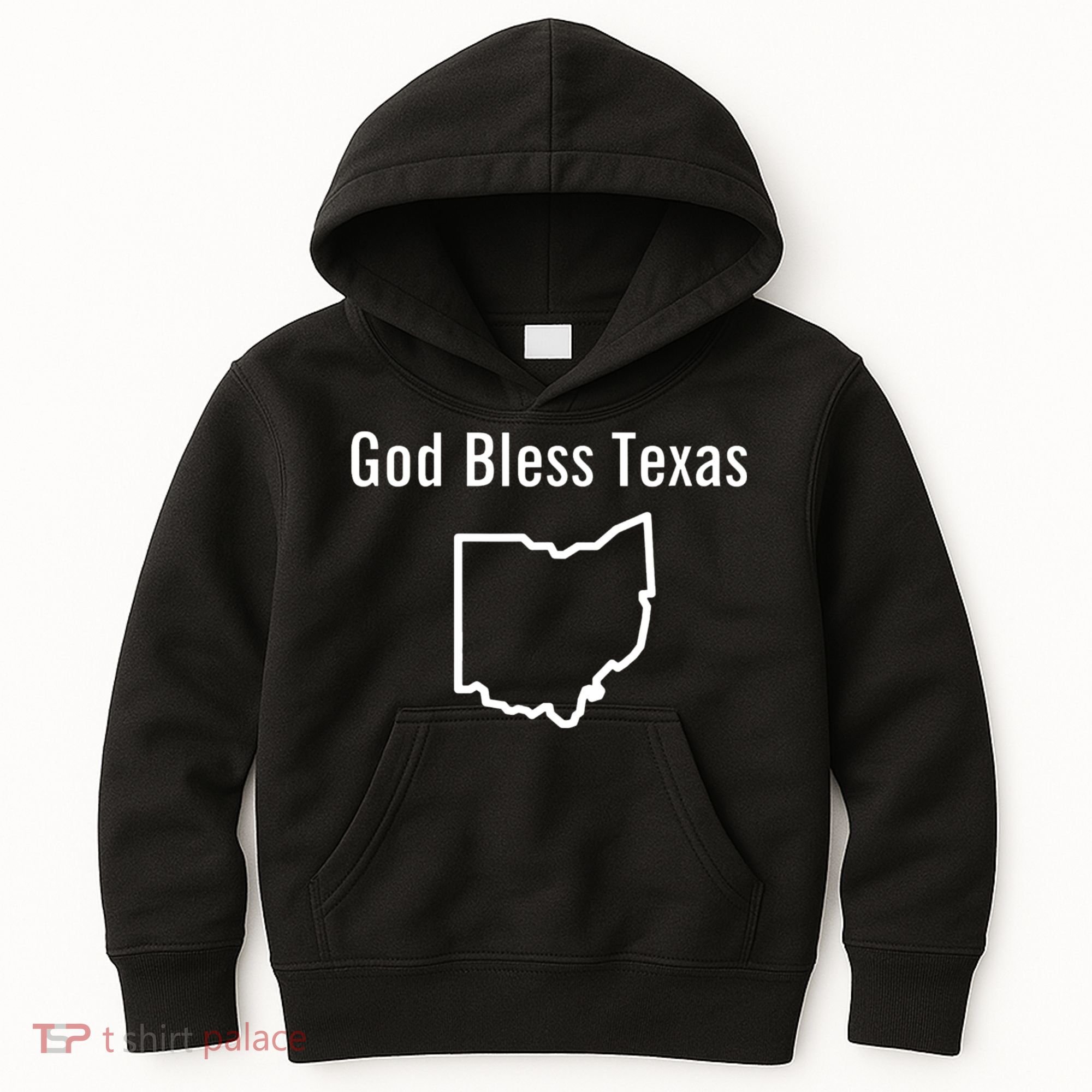 God Bless Texas Ohio Kids Hoodie