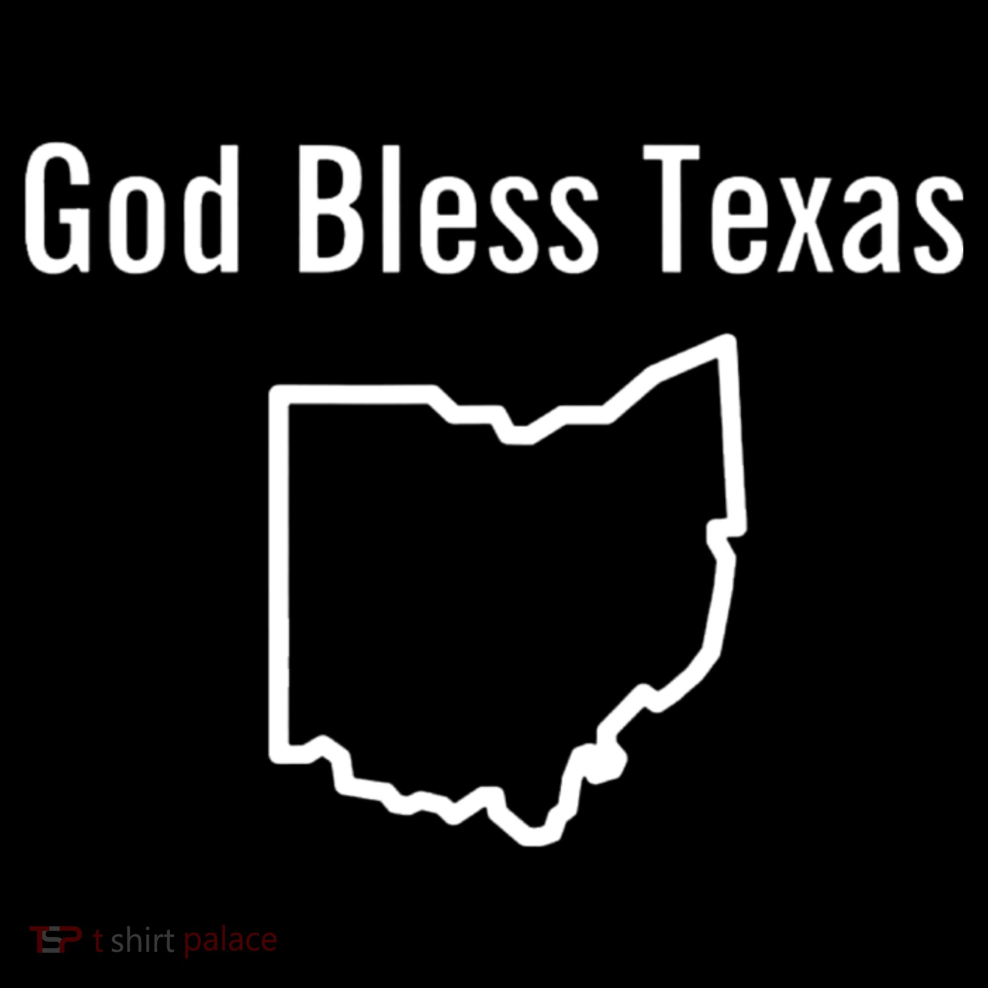God Bless Texas Ohio Tote Bag