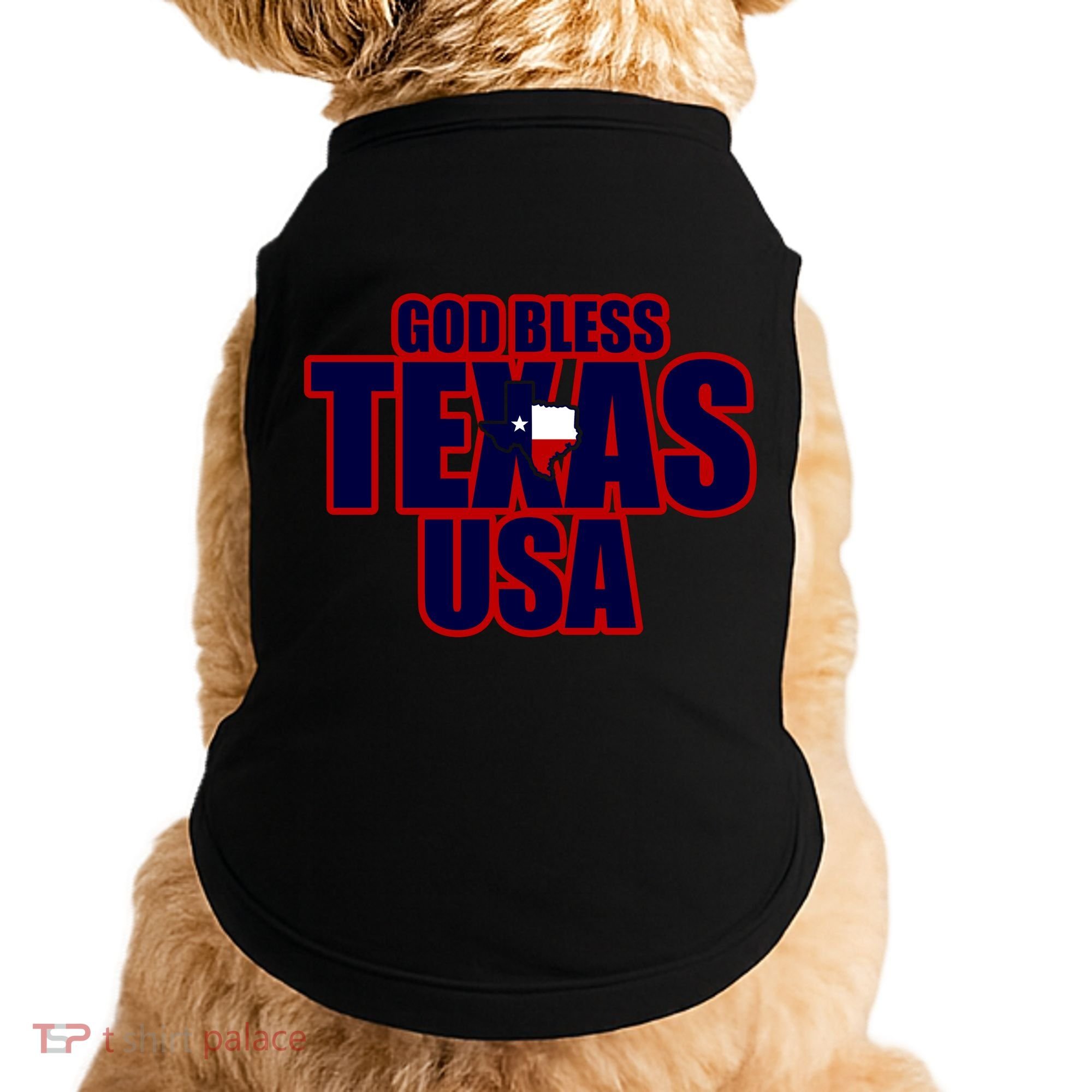 God Bless Texas Doggie Tank