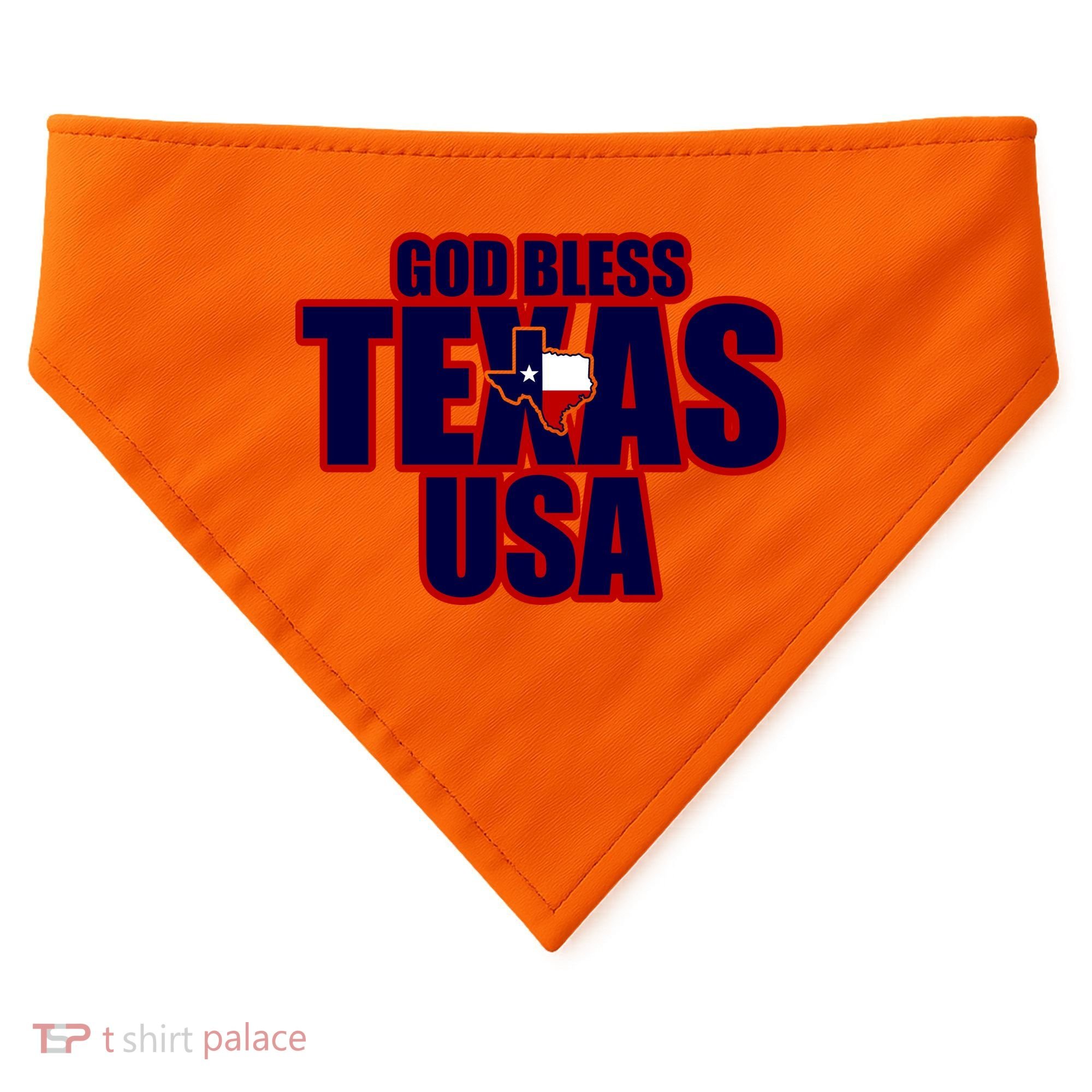 God Bless Texas USA-Made Doggie Bandana