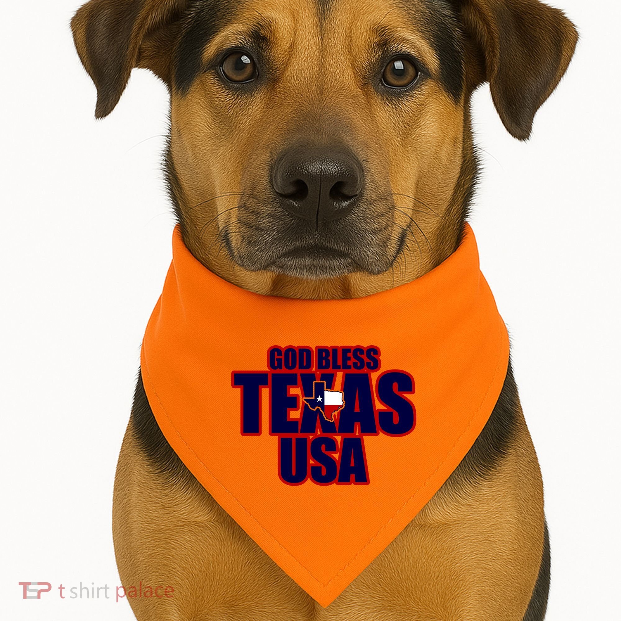 God Bless Texas USA-Made Doggie Bandana