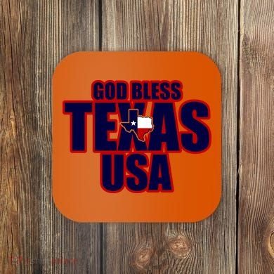 God Bless Texas Coaster