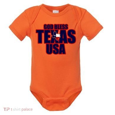 God Bless Texas Baby Bodysuit