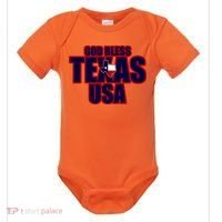 God Bless Texas Baby Bodysuit thumb 0