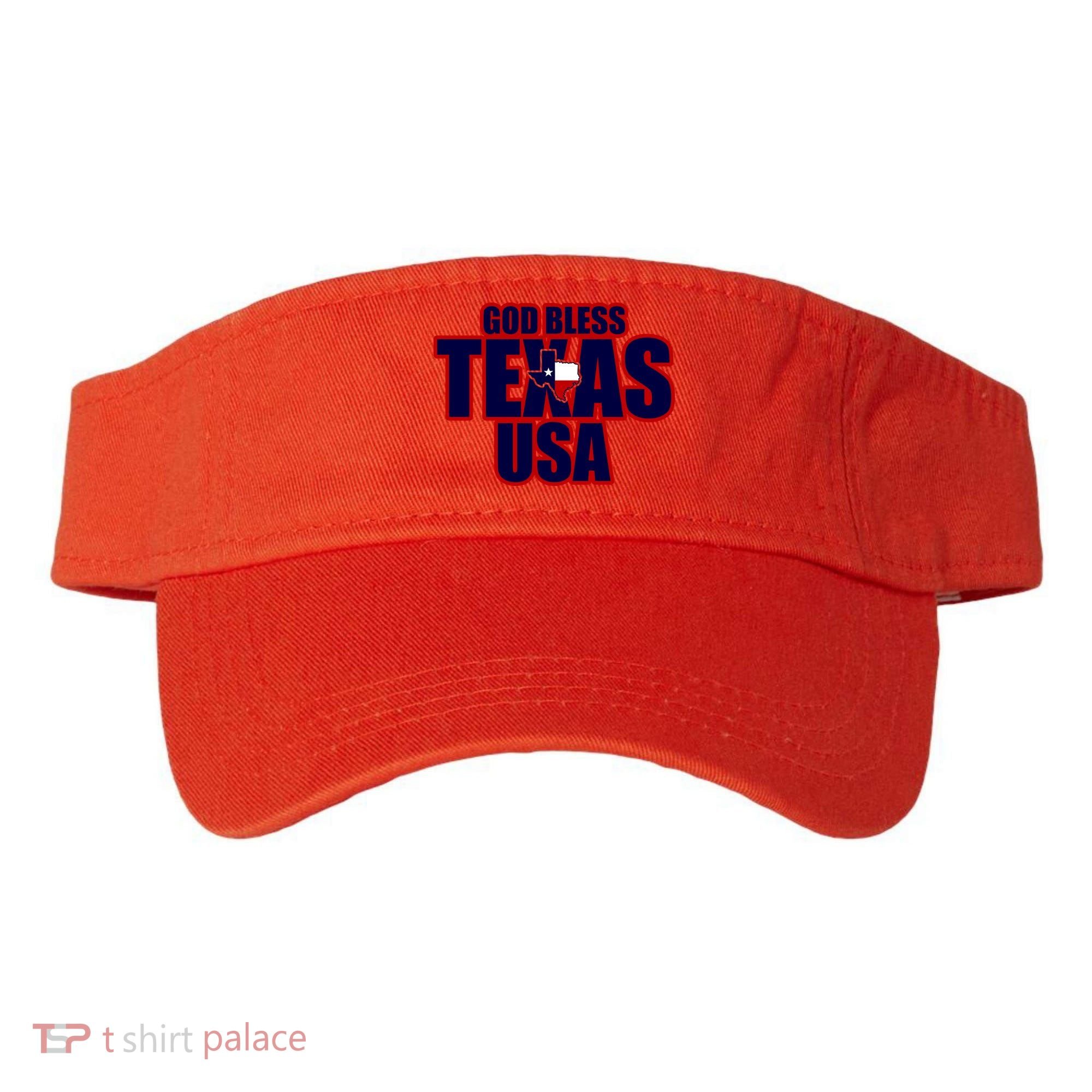 God Bless Texas Visor