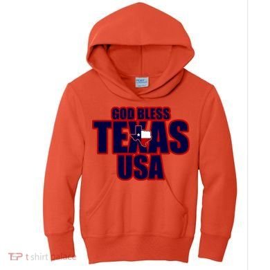 God Bless Texas Kids Hoodie