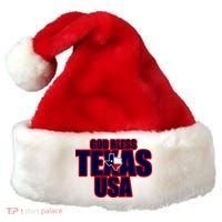 God Bless Texas Santa Hat thumb 0
