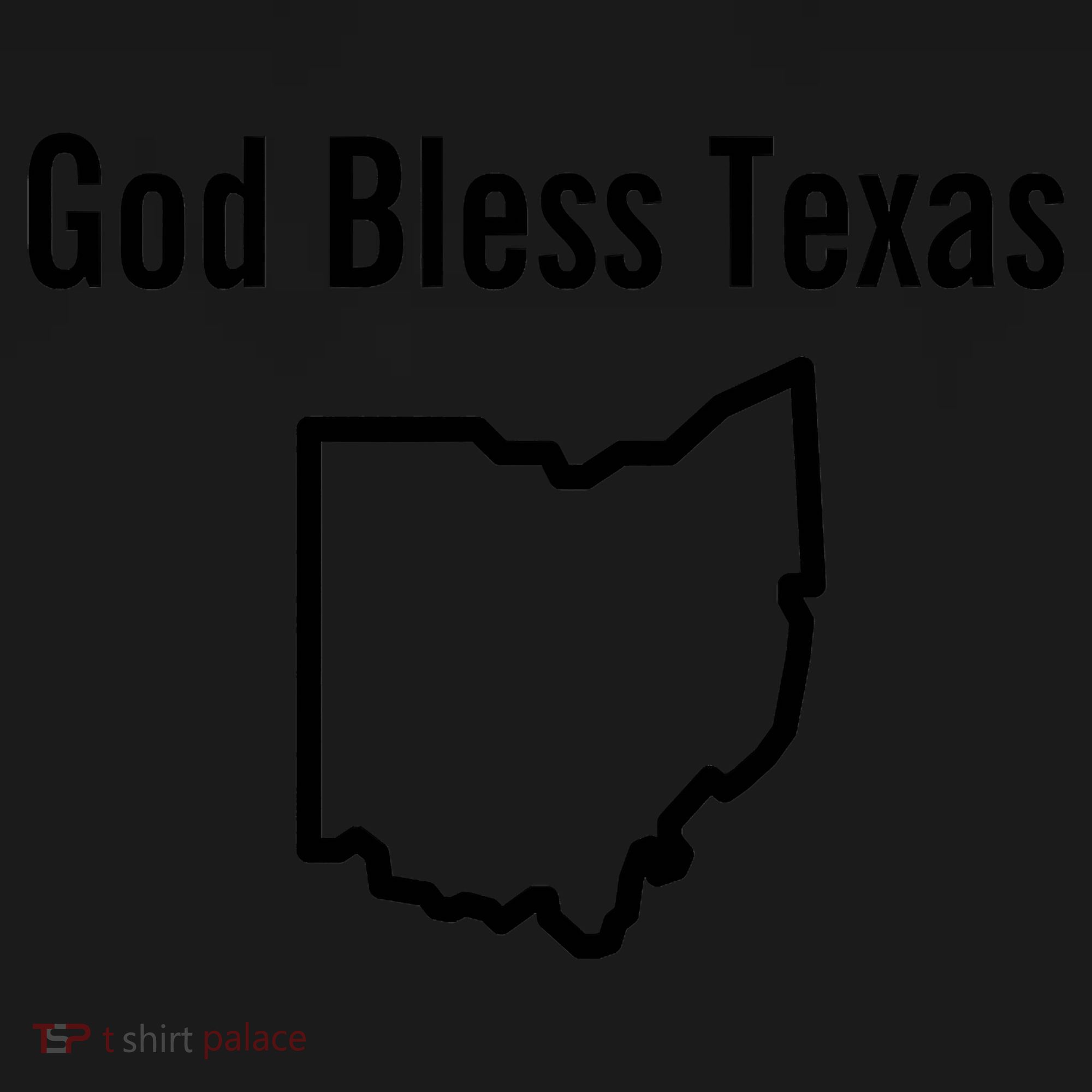 God Bless Texas Ohio USA-Made Doggie Bandana