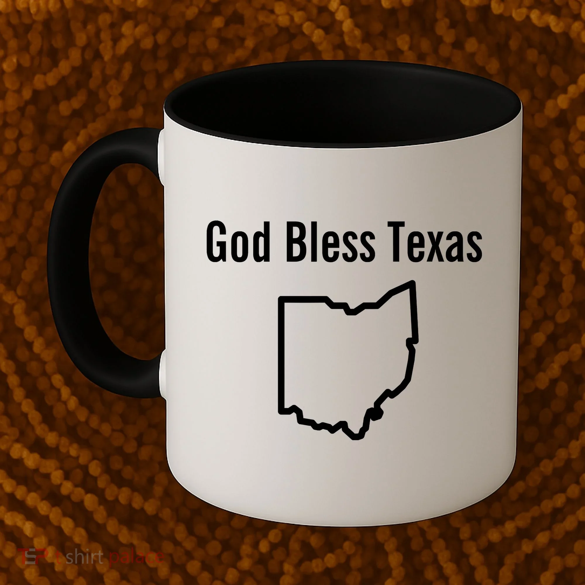 God Bless Texas Ohio Coffee Mug