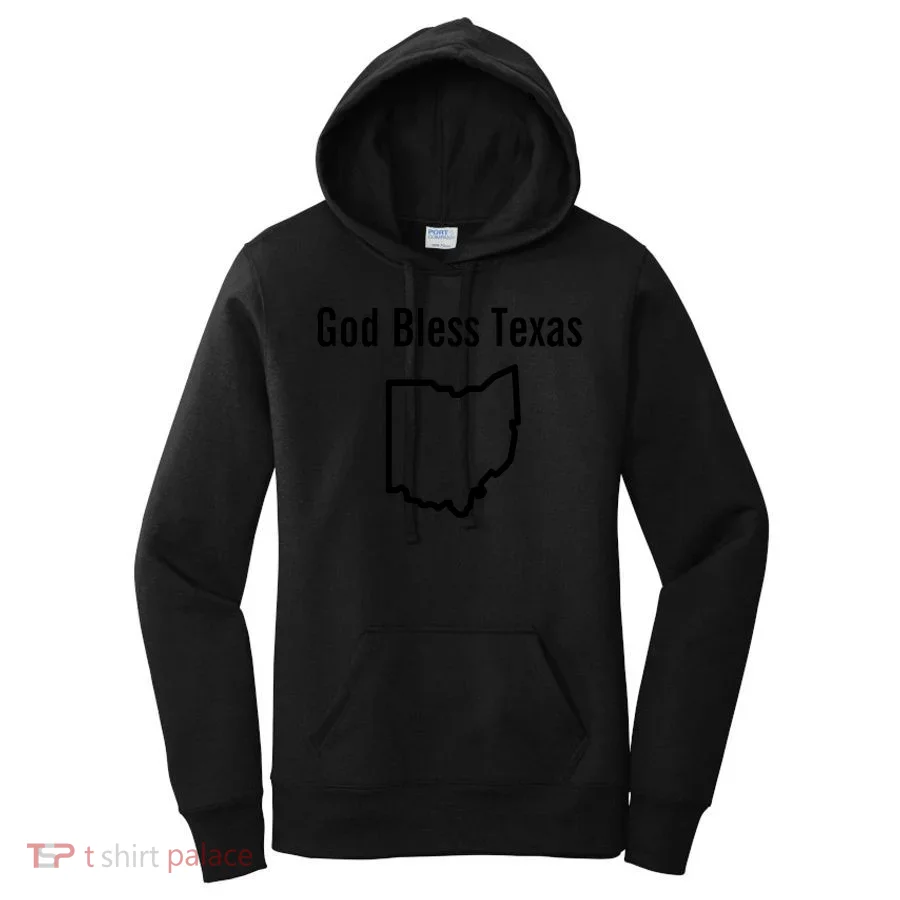 God Bless Texas Ohio Women's Hoodie
