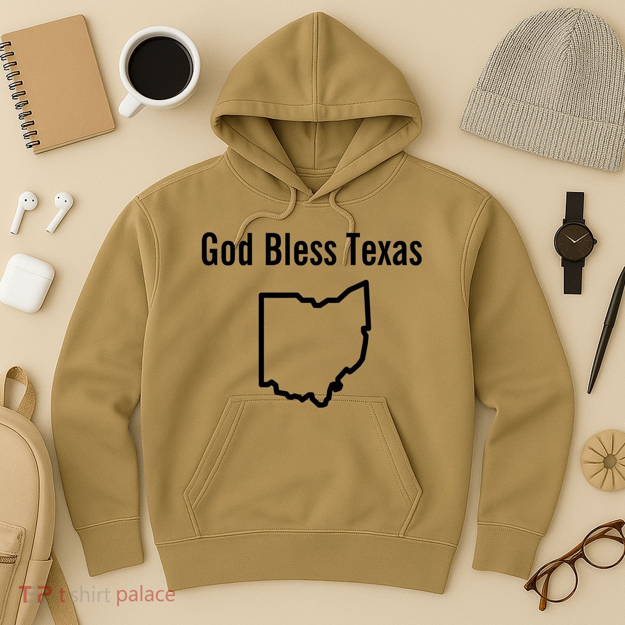 God Bless Texas Ohio Hoodie