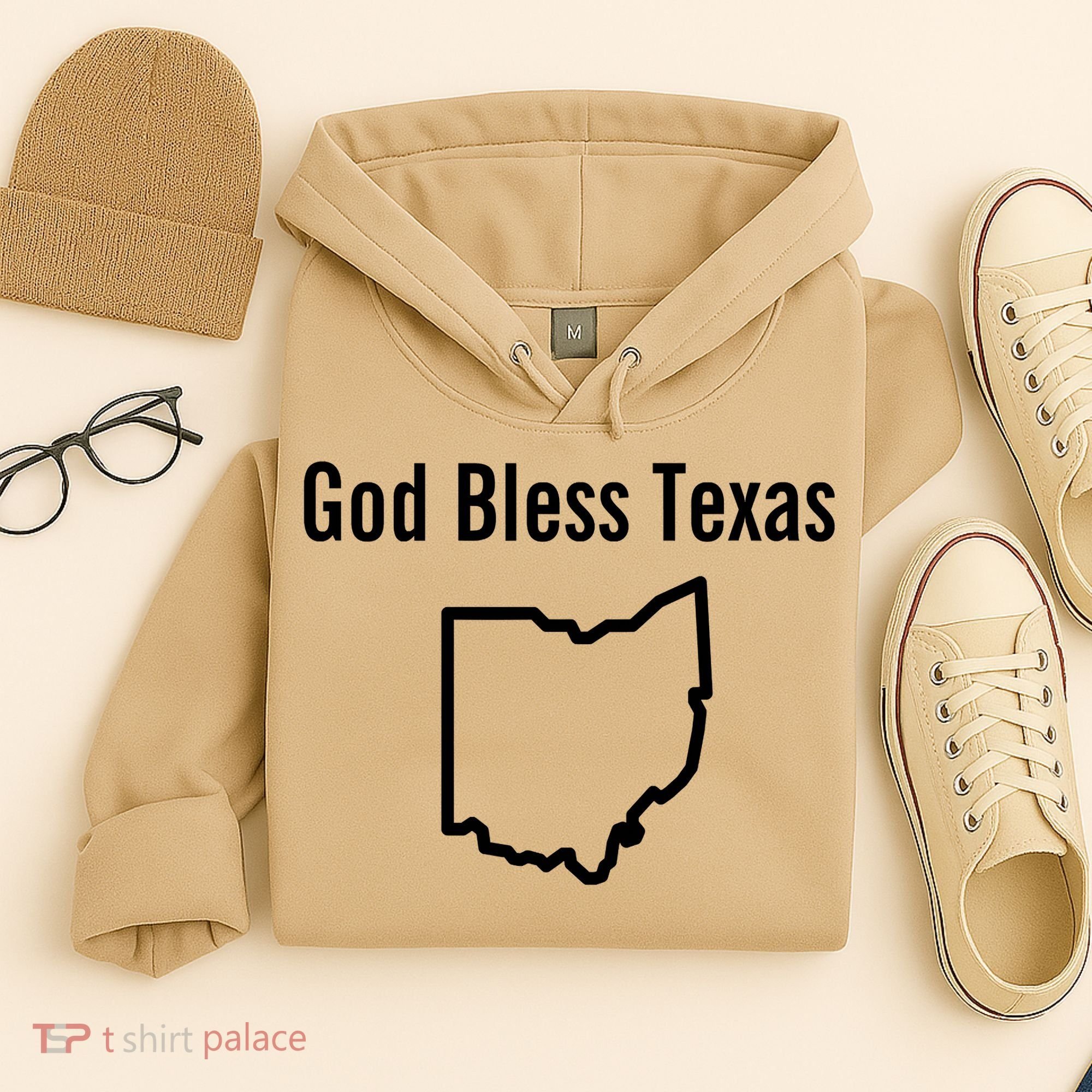 God Bless Texas Ohio Hoodie