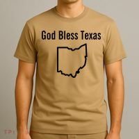 God Bless Texas Ohio T-Shirt thumb 3