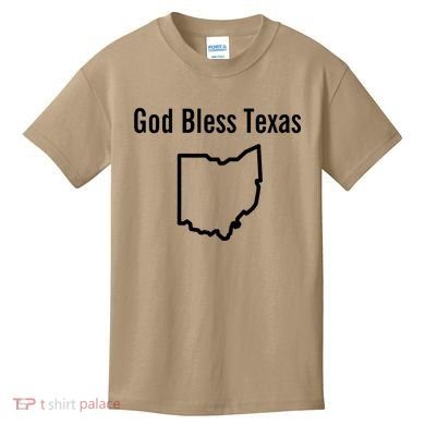 God Bless Texas Ohio Kids T-Shirt