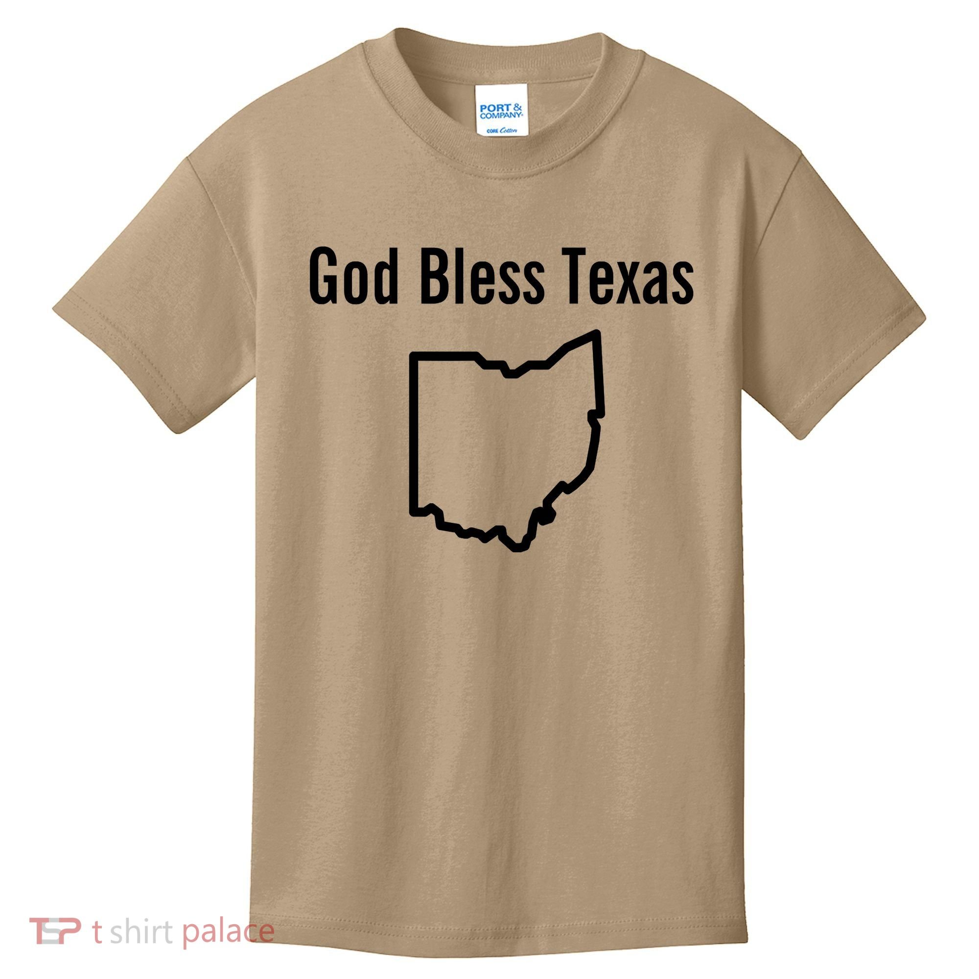 God Bless Texas Ohio Kids T-Shirt