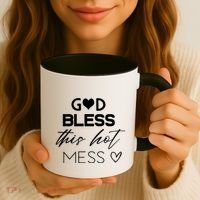 God Bless This Hot Mess Coffee Mug thumb 3