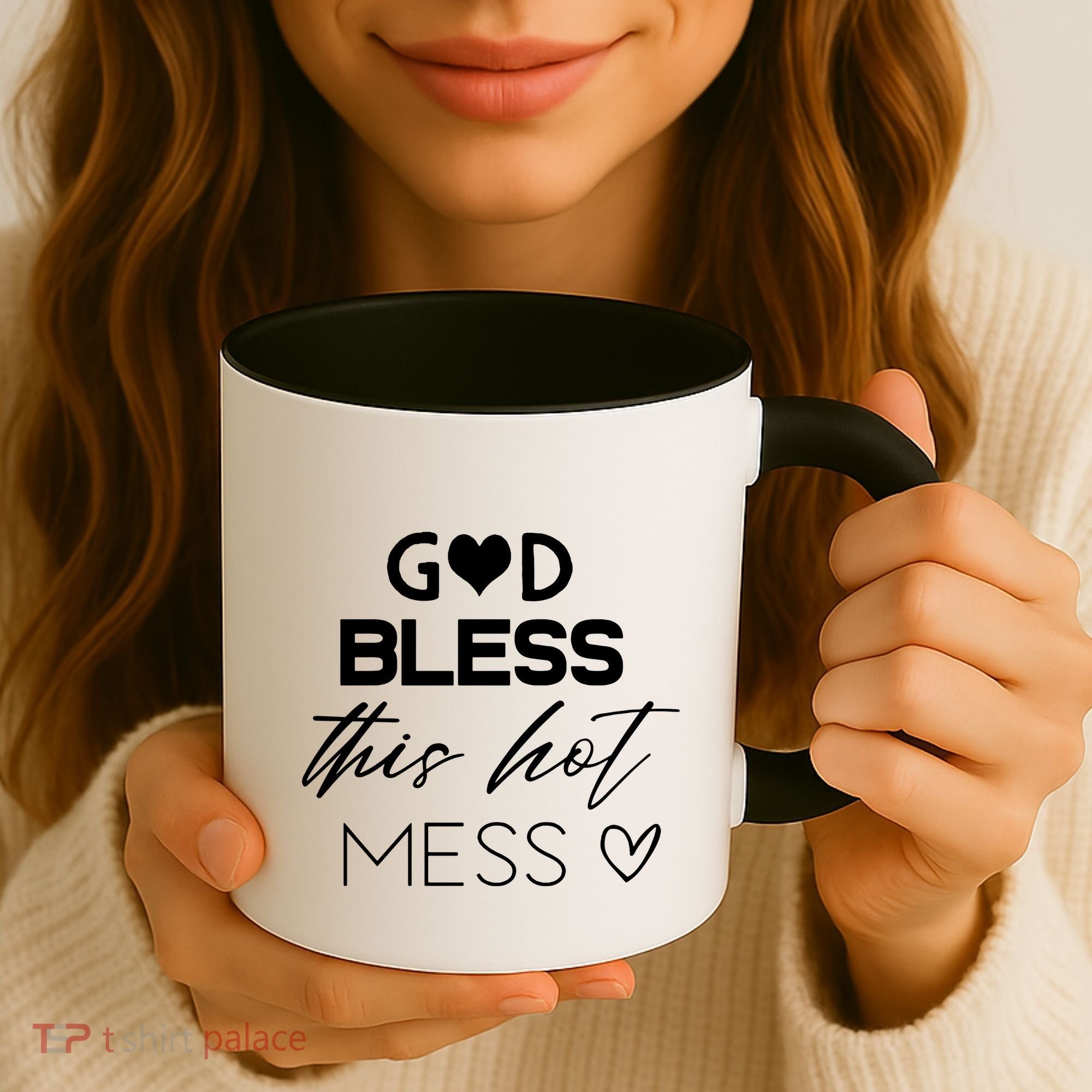 God Bless This Hot Mess Coffee Mug