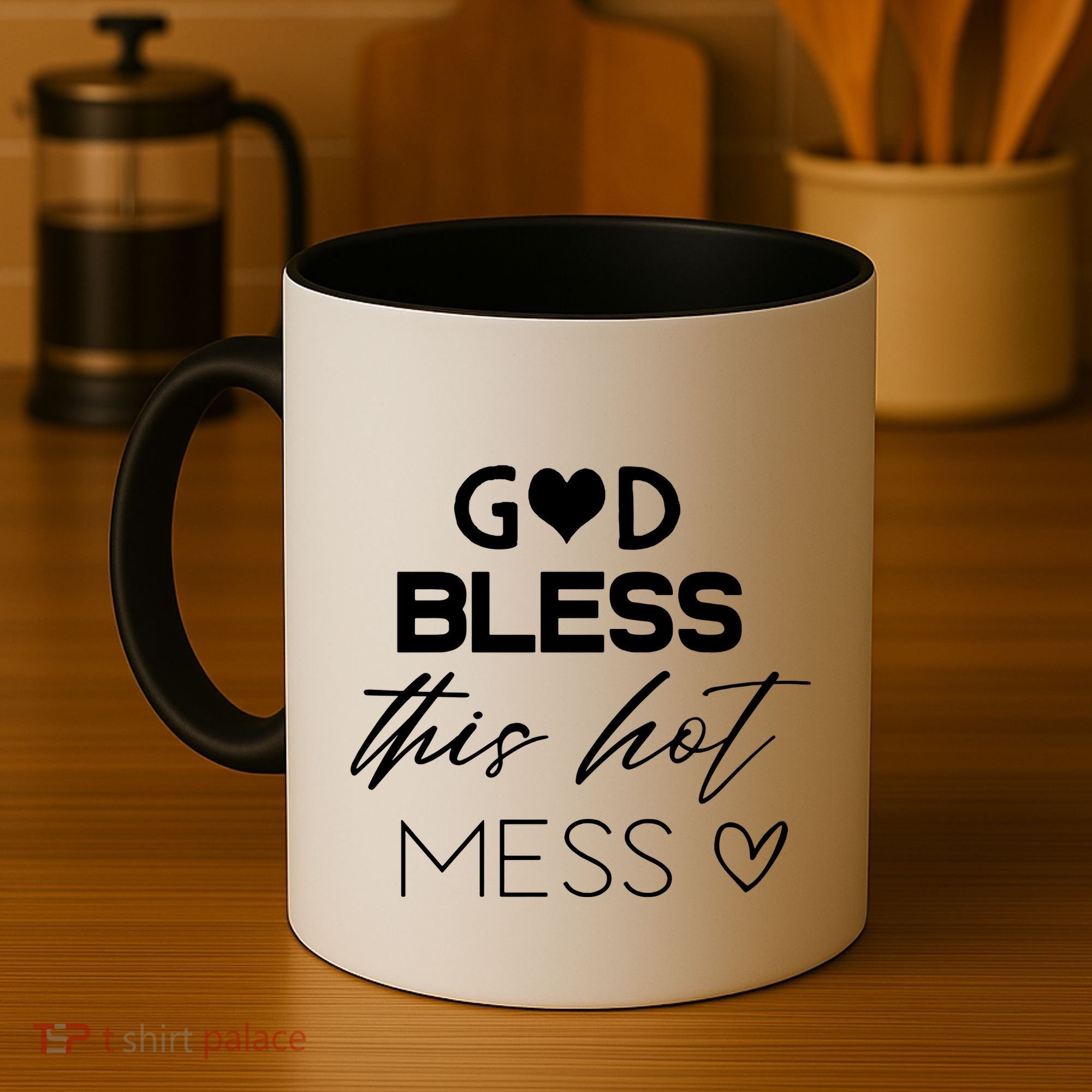 God Bless This Hot Mess Coffee Mug