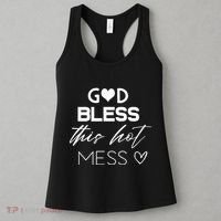 God Bless This Hot Mess Women's Tank Top thumb 3
