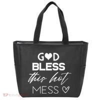 God Bless This Hot Mess Tote Bag thumb 0