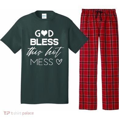 God Bless This Hot Mess Pajama Set