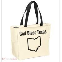 God Bless Texas Ohio Tote Bag thumb 2