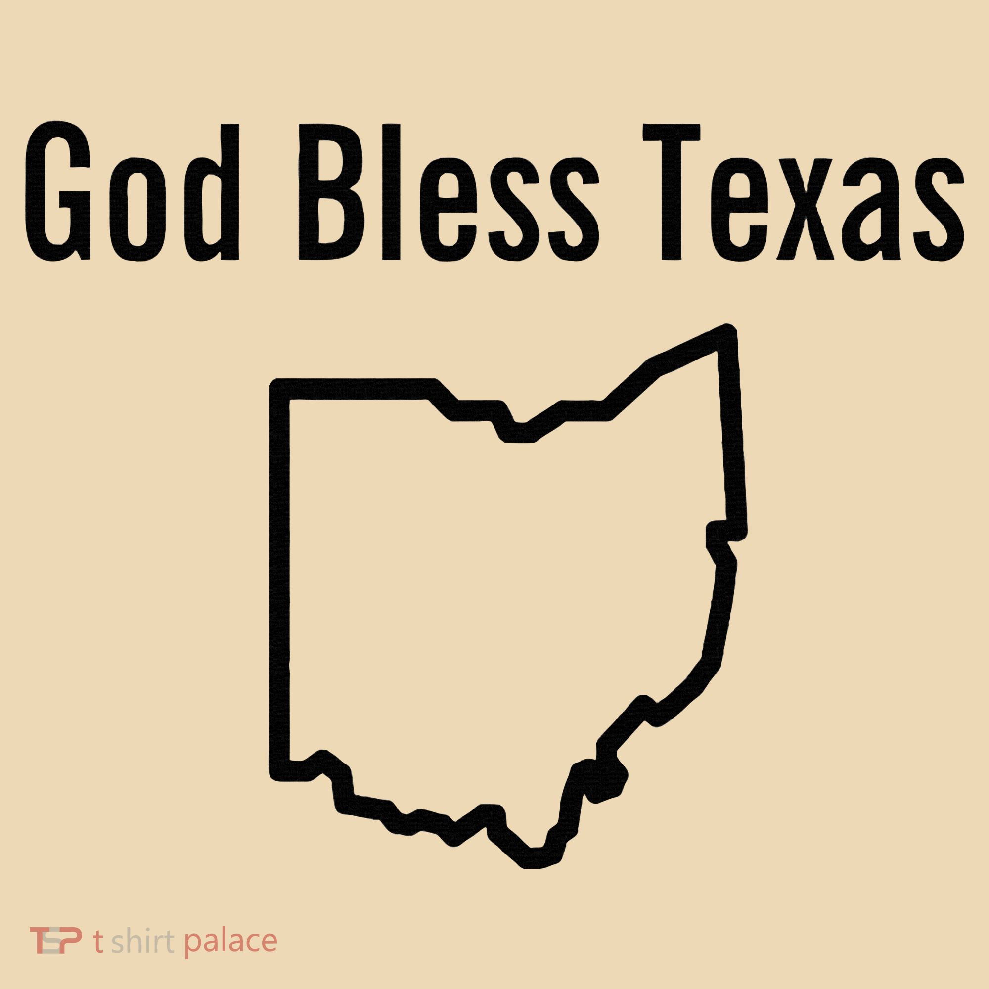God Bless Texas Ohio Tote Bag