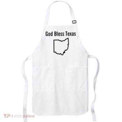 God Bless Texas Ohio Apron