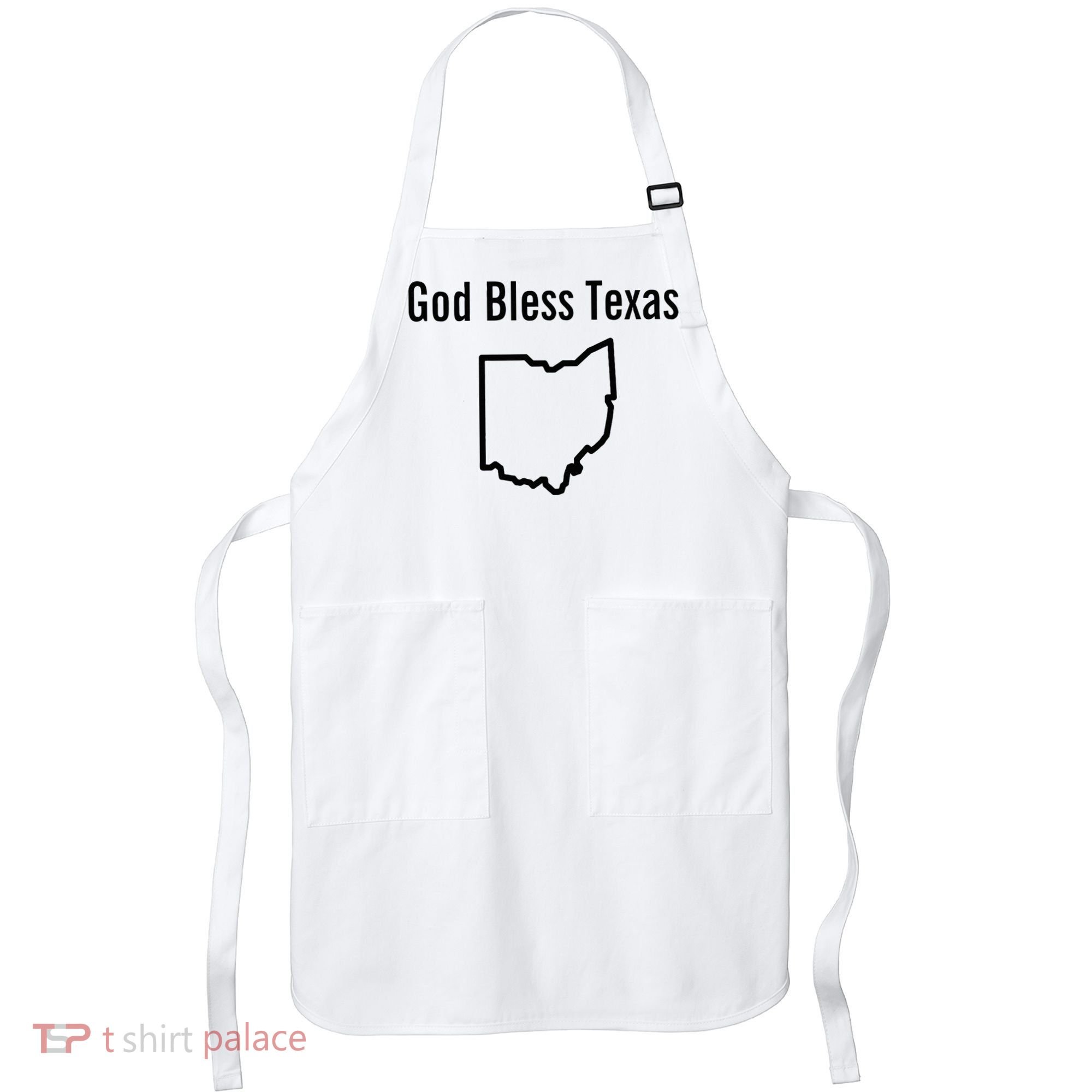 God Bless Texas Ohio Apron