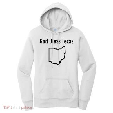 God Bless Texas Ohio Women's Hoodie