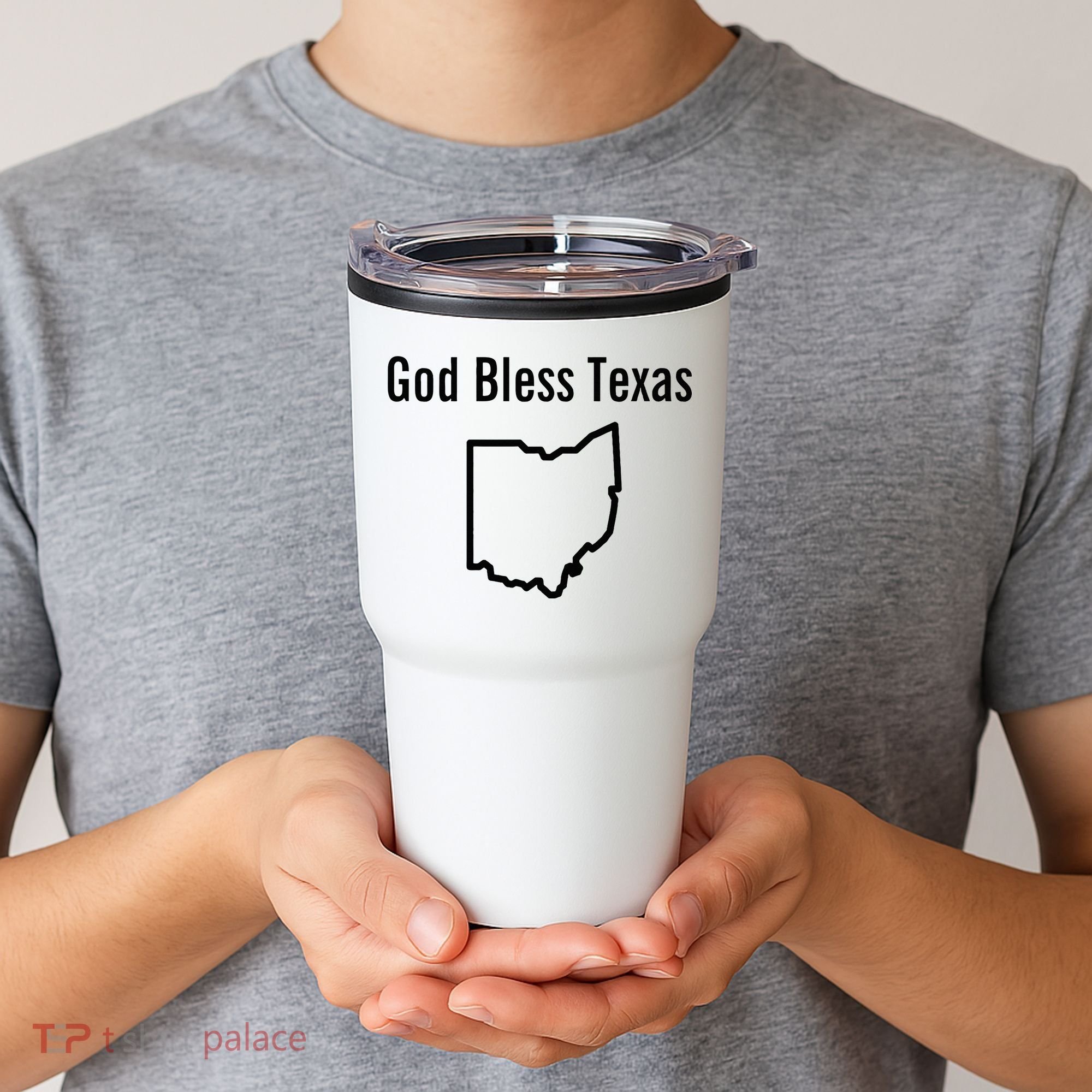 God Bless Texas Ohio Tumbler