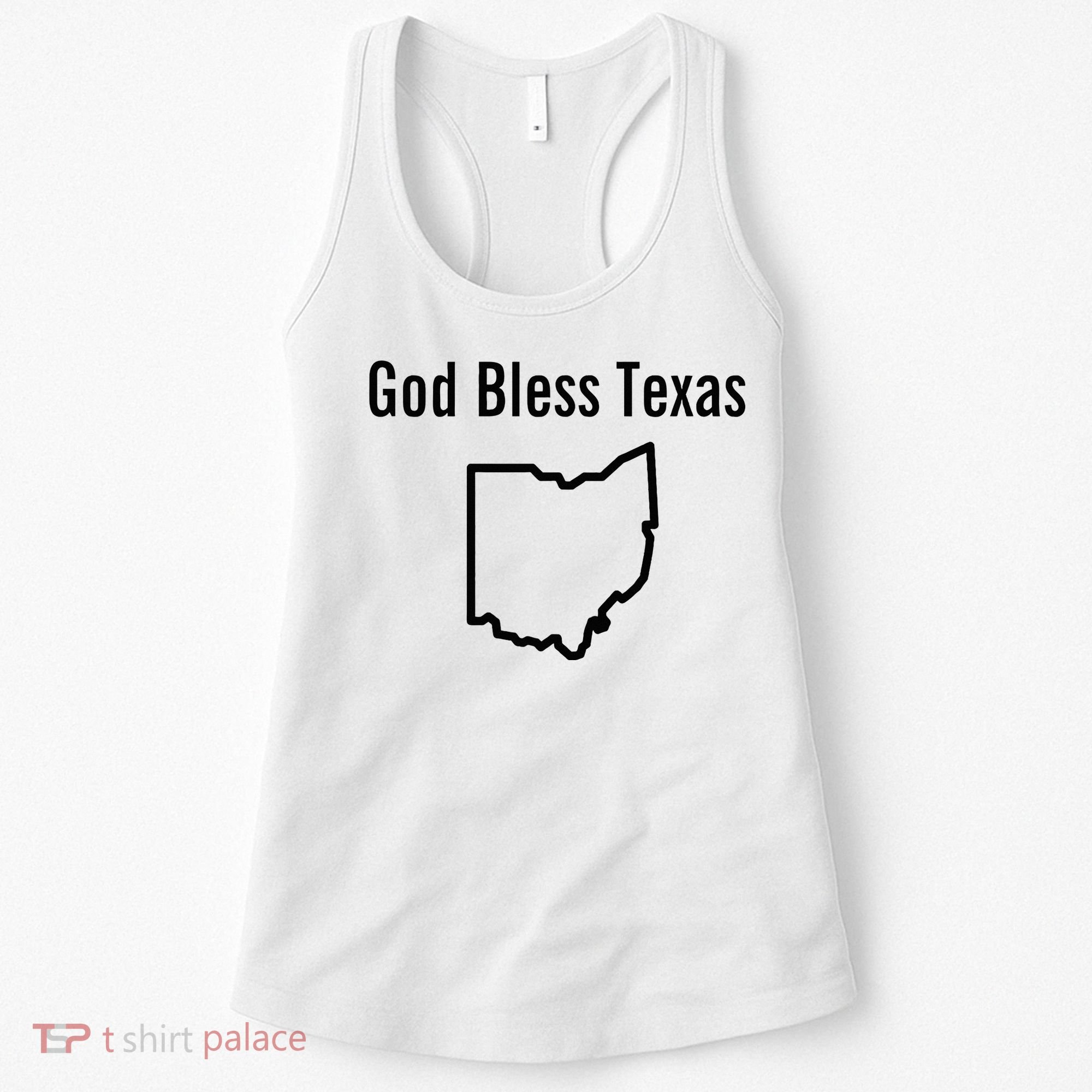 God Bless Texas Ohio Women's Tank Top