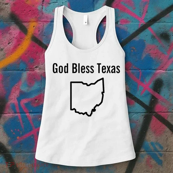God Bless Texas Ohio Women's Tank Top