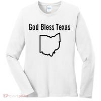 God Bless Texas Ohio Women's Long Sleeve Shirt thumb 0