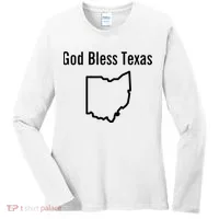 God Bless Texas Ohio Women's Long Sleeve Shirt thumb 0