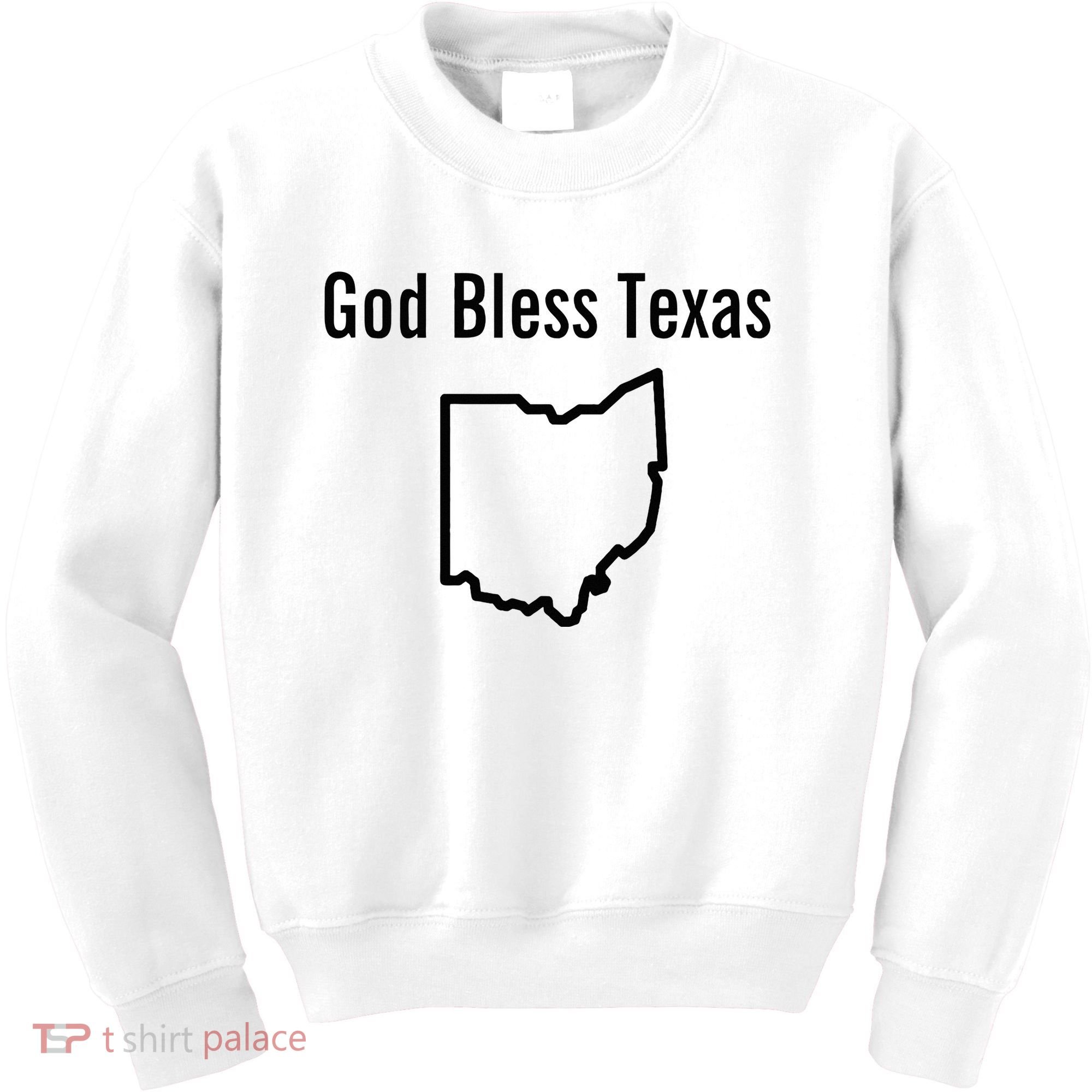 God Bless Texas Ohio Kids Sweatshirt