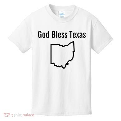 God Bless Texas Ohio Kids T-Shirt
