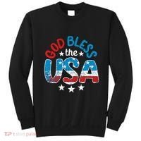 God Bless The Usa American Flag Patriotic Sweatshirt thumb 0