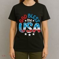 God Bless The Usa American Flag Patriotic T-Shirt thumb 4