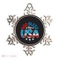 God Bless The Usa American Flag Patriotic Ornament thumb 0